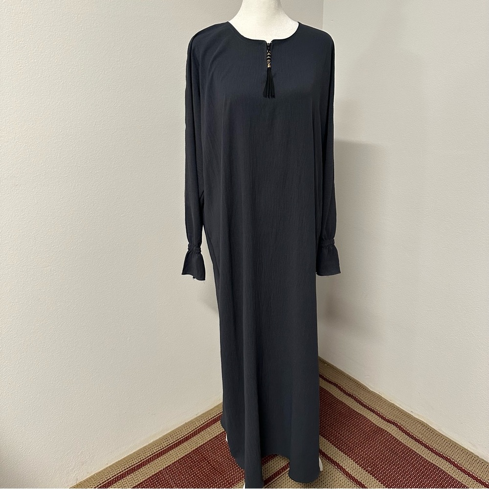 Dark gray abaya
